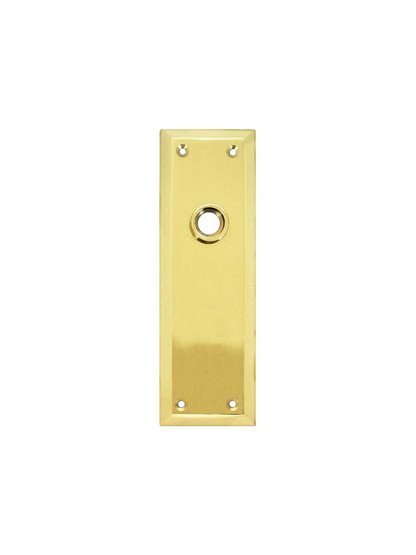 New York Forged-Brass Back Plate in Polished Brass.